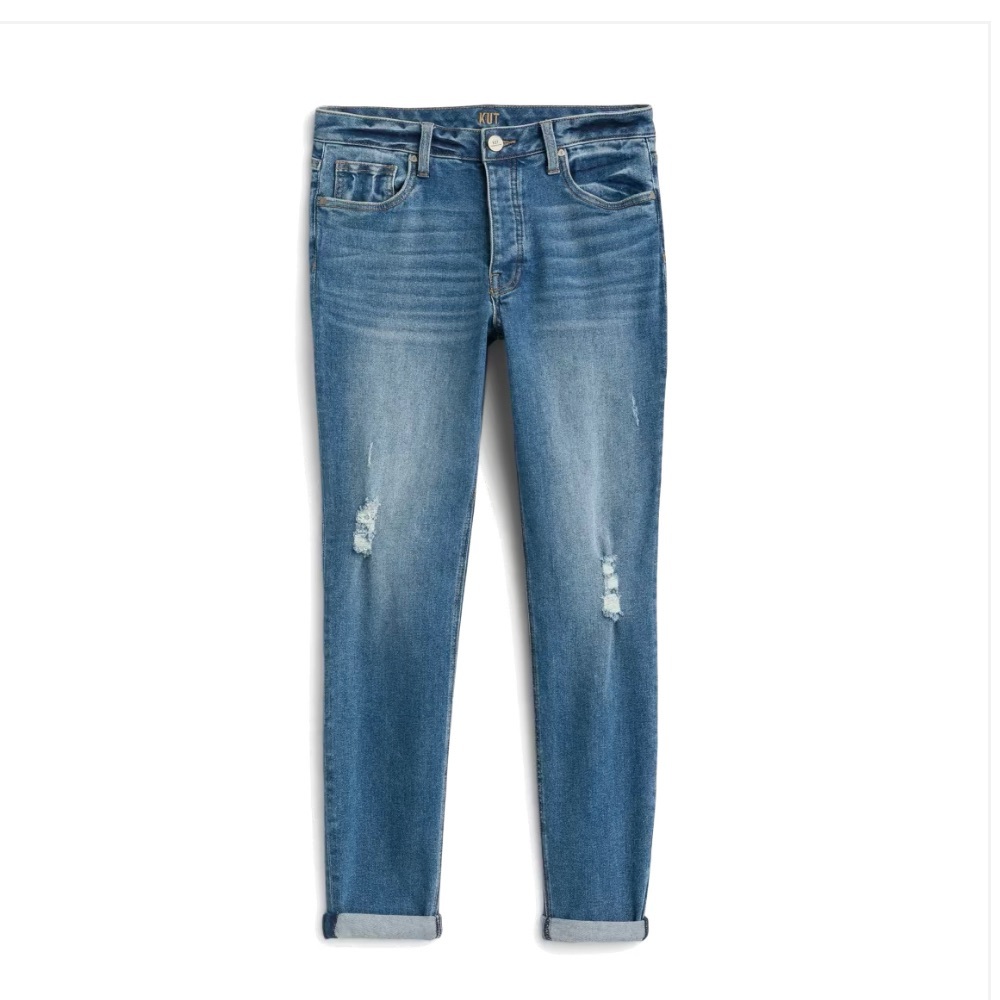 Slouchy boyfriend jeans, size 12 from Kut!